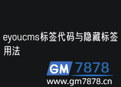 eyoucms標(biāo)簽代碼與隱藏標(biāo)簽用法(圖1)